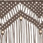 vidaXL Makramee Vorhang Taupe 140x240 cm Baumwolle vidaXL Makramee Vorhang Taupe 140x240 cm Baumwolle