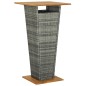 vidaXL 3-tlg. Gartenbar-Set mit Kissen Poly Rattan Grau vidaXL 3-tlg. Gartenbar-Set mit Kissen Poly Rattan Grau