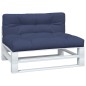vidaXL Palettenkissen 2 Stk. Marineblau Stoff vidaXL Palettenkissen 2 Stk. Marineblau Stoff