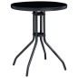 3-tlg. Bistro-Set Schwarz und Anthrazit 3-tlg. Bistro-Set Schwarz und Anthrazit