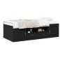 vidaXL Tagesbett mit Schubladen Schwarz 75x190 cm Holzwerkstoff vidaXL Tagesbett mit Schubladen Schwarz 75x190 cm Holzwerkstoff