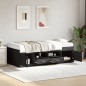 vidaXL Tagesbett mit Schubladen Schwarz 75x190 cm Holzwerkstoff vidaXL Tagesbett mit Schubladen Schwarz 75x190 cm Holzwerkstoff