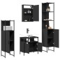 vidaXL 4-tlg. Badmöbel-Set Schwarz Holzwerkstoff vidaXL 4-tlg. Badmöbel-Set Schwarz Holzwerkstoff