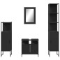 vidaXL 4-tlg. Badmöbel-Set Schwarz Holzwerkstoff vidaXL 4-tlg. Badmöbel-Set Schwarz Holzwerkstoff