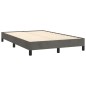 vidaXL Boxspringbett mit Matratze & LED Dunkelgrau 120x190 cm Samt vidaXL Boxspringbett mit Matratze & LED Dunkelgrau 120x190 cm Samt