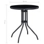3-tlg. Bistro-Set Schwarz und Anthrazit 3-tlg. Bistro-Set Schwarz und Anthrazit