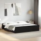 vidaXL Bettgestell mit Schubladen Schwarz 180x200 cm Holzwerkstoff vidaXL Bettgestell mit Schubladen Schwarz 180x200 cm Holzwerkstoff