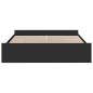vidaXL Bettgestell mit Schubladen Schwarz 180x200 cm Holzwerkstoff vidaXL Bettgestell mit Schubladen Schwarz 180x200 cm Holzwerkstoff