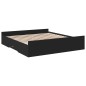 vidaXL Bettgestell mit Schubladen Schwarz 180x200 cm Holzwerkstoff vidaXL Bettgestell mit Schubladen Schwarz 180x200 cm Holzwerkstoff