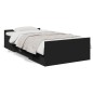 vidaXL Bettgestell mit Schubladen Schwarz 100x200 cm Holzwerkstoff vidaXL Bettgestell mit Schubladen Schwarz 100x200 cm Holzwerkstoff