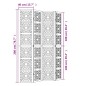 vidaXL 4-tlg. Raumteiler Braun und Schwarz Massivholz Paulownia vidaXL 4-tlg. Raumteiler Braun und Schwarz Massivholz Paulownia