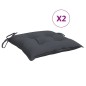 vidaXL Stuhlkissen 2 Stk. Anthrazit 50x50x7 cm Oxford-Gewebe vidaXL Stuhlkissen 2 Stk. Anthrazit 50x50x7 cm Oxford-Gewebe