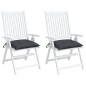 vidaXL Stuhlkissen 2 Stk. Anthrazit 50x50x7 cm Oxford-Gewebe vidaXL Stuhlkissen 2 Stk. Anthrazit 50x50x7 cm Oxford-Gewebe