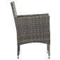 7-tlg. Garten-Essgruppe Poly Rattan Grau 7-tlg. Garten-Essgruppe Poly Rattan Grau