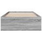 vidaXL Bettgestell mit Schubladen Grau Sonoma 75x190 cm Holzwerkstoff vidaXL Bettgestell mit Schubladen Grau Sonoma 75x190 cm Holzwerkstoff