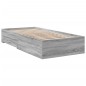 vidaXL Bettgestell mit Schubladen Grau Sonoma 75x190 cm Holzwerkstoff vidaXL Bettgestell mit Schubladen Grau Sonoma 75x190 cm Holzwerkstoff