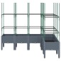vidaXL Pflanzkübel mit Rankgitter Grau 160x120x142,5 cm PP vidaXL Pflanzkübel mit Rankgitter Grau 160x120x142,5 cm PP