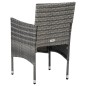 7-tlg. Garten-Essgruppe Poly Rattan Grau 7-tlg. Garten-Essgruppe Poly Rattan Grau