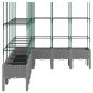 vidaXL Pflanzkübel mit Rankgitter Hellgrau 200x160x142,5 cm PP vidaXL Pflanzkübel mit Rankgitter Hellgrau 200x160x142,5 cm PP