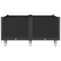 vidaXL Pflanzkasten mit Rollen Schwarz 100x80x54 cm PP vidaXL Pflanzkasten mit Rollen Schwarz 100x80x54 cm PP