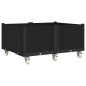 vidaXL Pflanzkasten mit Rollen Schwarz 100x80x54 cm PP vidaXL Pflanzkasten mit Rollen Schwarz 100x80x54 cm PP