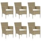 7-tlg. Garten-Essgruppe Poly Rattan Beige 7-tlg. Garten-Essgruppe Poly Rattan Beige