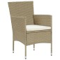7-tlg. Garten-Essgruppe Poly Rattan Beige 7-tlg. Garten-Essgruppe Poly Rattan Beige