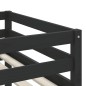 vidaXL Kinderhochbett mit Tunnel Weiß & Schwarz 90x190 cm Kiefernholz vidaXL Kinderhochbett mit Tunnel Weiß & Schwarz 90x190 cm Kiefernholz