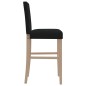 vidaXL Barstühle 2 Stk. Massivholz Gummibaum und Stoff vidaXL Barstühle 2 Stk. Massivholz Gummibaum und Stoff