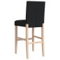 vidaXL Barstühle 2 Stk. Massivholz Gummibaum und Stoff vidaXL Barstühle 2 Stk. Massivholz Gummibaum und Stoff