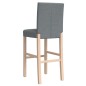 vidaXL Barstühle 2 Stk. Massivholz Gummibaum und Stoff vidaXL Barstühle 2 Stk. Massivholz Gummibaum und Stoff