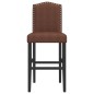 vidaXL Barstühle 2 Stk. Massivholz Gummibaum und Stoff vidaXL Barstühle 2 Stk. Massivholz Gummibaum und Stoff