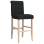 vidaXL Barstühle 2 Stk. Massivholz Gummibaum und Stoff vidaXL Barstühle 2 Stk. Massivholz Gummibaum und Stoff