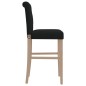 vidaXL Barstühle 2 Stk. Massivholz Gummibaum und Stoff vidaXL Barstühle 2 Stk. Massivholz Gummibaum und Stoff