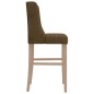vidaXL Barstühle 2 Stk. Massivholz Gummibaum und Stoff vidaXL Barstühle 2 Stk. Massivholz Gummibaum und Stoff