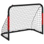 vidaXL Fußballtor mit Netz Rot und Schwarz 90x48x71 cm Stahl vidaXL Fußballtor mit Netz Rot und Schwarz 90x48x71 cm Stahl