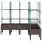vidaXL Pflanzkübel mit Rankgitter Braun 160x120x142,5 cm PP vidaXL Pflanzkübel mit Rankgitter Braun 160x120x142,5 cm PP