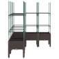vidaXL Pflanzkübel mit Rankgitter Braun 160x120x142,5 cm PP vidaXL Pflanzkübel mit Rankgitter Braun 160x120x142,5 cm PP
