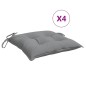 vidaXL Stuhlkissen 4 Stk. Grau 50x50x7 cm Oxford-Gewebe