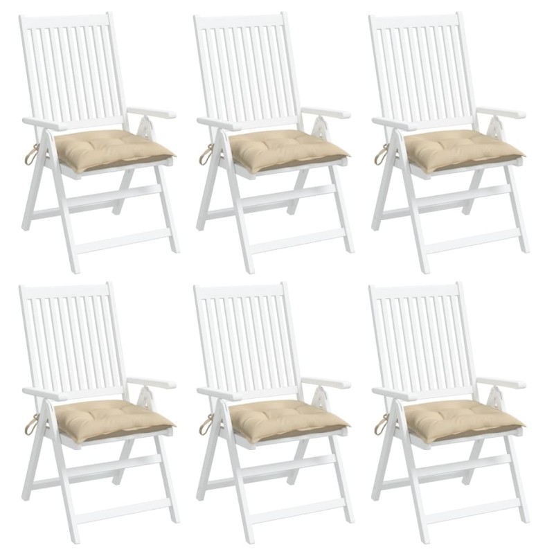 vidaXL Palettenkissen 6 Stk. Beige 50x50x7 cm Oxford-Gewebe vidaXL Palettenkissen 6 Stk. Beige 50x50x7 cm Oxford-Gewebe