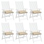 vidaXL Palettenkissen 6 Stk. Beige 50x50x7 cm Oxford-Gewebe vidaXL Palettenkissen 6 Stk. Beige 50x50x7 cm Oxford-Gewebe