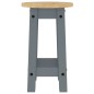 vidaXL Barhocker 2 Stk. Grau Massivholz Kiefer vidaXL Barhocker 2 Stk. Grau Massivholz Kiefer