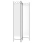 vidaXL 3-tlg. Paravent Weiß 120x220 cm Stoff vidaXL 3-tlg. Paravent Weiß 120x220 cm Stoff