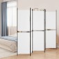 vidaXL 5-tlg. Paravent Weiß 250x180 cm Stoff vidaXL 5-tlg. Paravent Weiß 250x180 cm Stoff