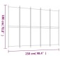 vidaXL 5-tlg. Paravent Weiß 250x180 cm Stoff vidaXL 5-tlg. Paravent Weiß 250x180 cm Stoff