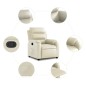 vidaXL Relaxsessel Creme Kunstleder vidaXL Relaxsessel Creme Kunstleder