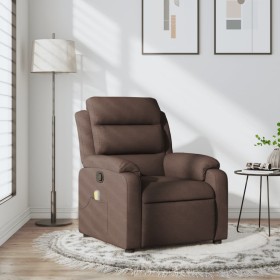 vidaXL Massagesessel Dunkelbraun Stoff
