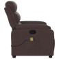 vidaXL Massagesessel Dunkelbraun Stoff vidaXL Massagesessel Dunkelbraun Stoff