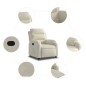 vidaXL Relaxsessel Creme Samt vidaXL Relaxsessel Creme Samt