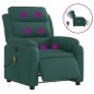 vidaXL Massagesessel Elektrisch Dunkelgrün Stoff vidaXL Massagesessel Elektrisch Dunkelgrün Stoff